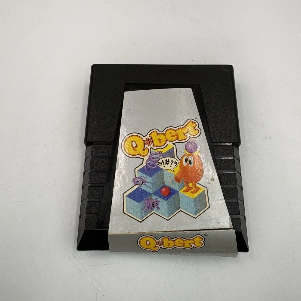 Vintage Q*bert Atari 2600 Game Cartridge‎ Parker Brothers NTSC UNTESTED